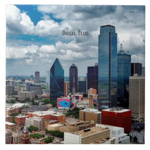 Azulejo De Cerâmica Horizonte de Dallas, Texas