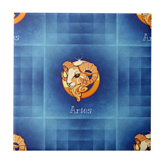 Azulejo De Cerâmica horóscopo (Frente)