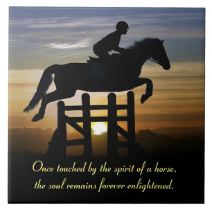 Azulejo De Cerâmica Horse Memorial Hunter Jumper