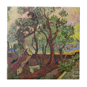 Azulejo De Cerâmica Hospital e Jardim de São Paulo de Vincent van Gogh