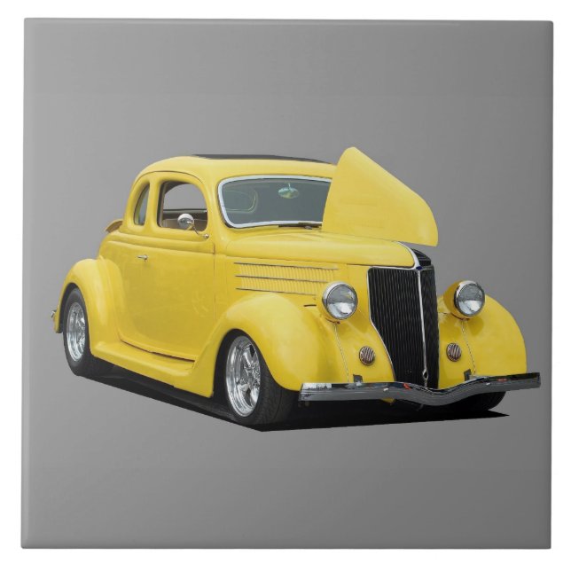Azulejo De Cerâmica Hot Rod Clássico (Frente)