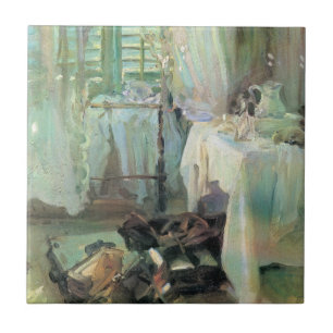 Azulejo De Cerâmica Hotel Room por John Singer Sargent