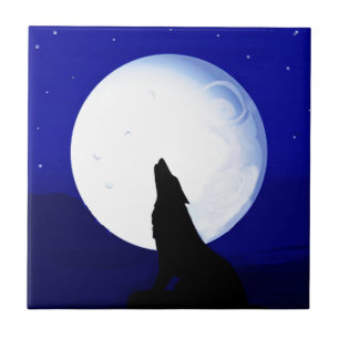 Azulejo De Cerâmica Howlin Coyote - Tucson Arizona