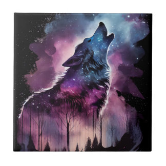 Azulejo De Cerâmica Howling Wolf