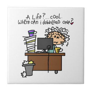 Azulejo De Cerâmica Humor da vida da transferência