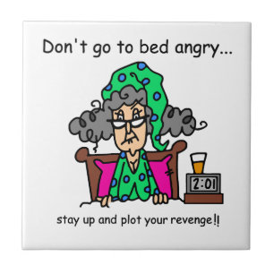 Azulejo De Cerâmica Humor das horas de dormir