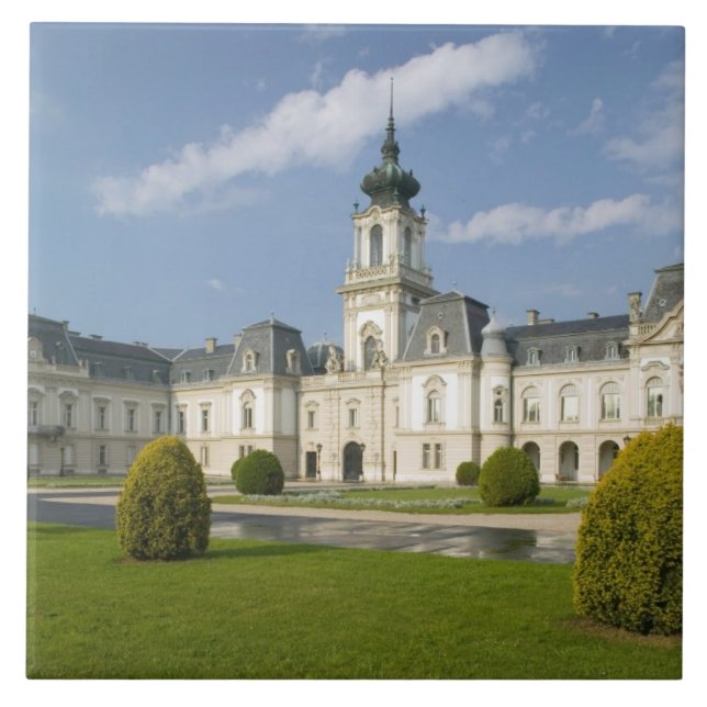 Azulejo De Cerâmica HUNGRIA, Região do Lago Balaton, KESZTHELY:2 (Frente)