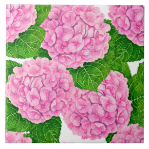 Azulejo De Cerâmica Hydrangea waterolage