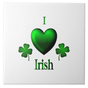 Azulejo De Cerâmica I Heart Irish