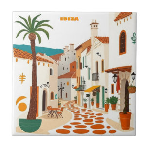 Azulejo de cerâmica Ibiza Eivissa Espanha Decoraçã