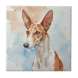Azulejo De Cerâmica Ibizan Hound Acrylic Photo Tile