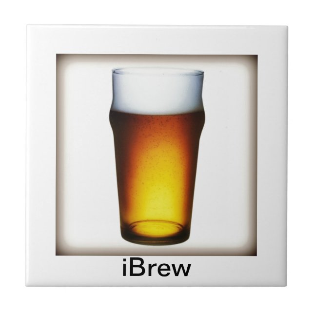 Azulejo De Cerâmica iBrew Ale Glass (Frente)