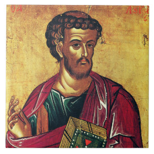 Azulejo De Cerâmica ícone ortodoxo de São Lucas Evangelista