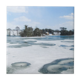 Azulejo De Cerâmica Icy English Lake - Cerâmica Personalizada