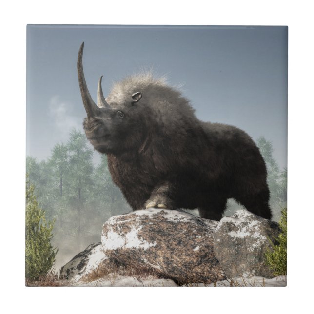 Azulejo De Cerâmica Idade do gelo resistente (Frente)