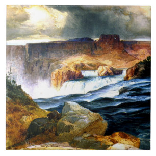 Azulejo De Cerâmica Idaho, Cachoeira Shoshone, Rio Snake