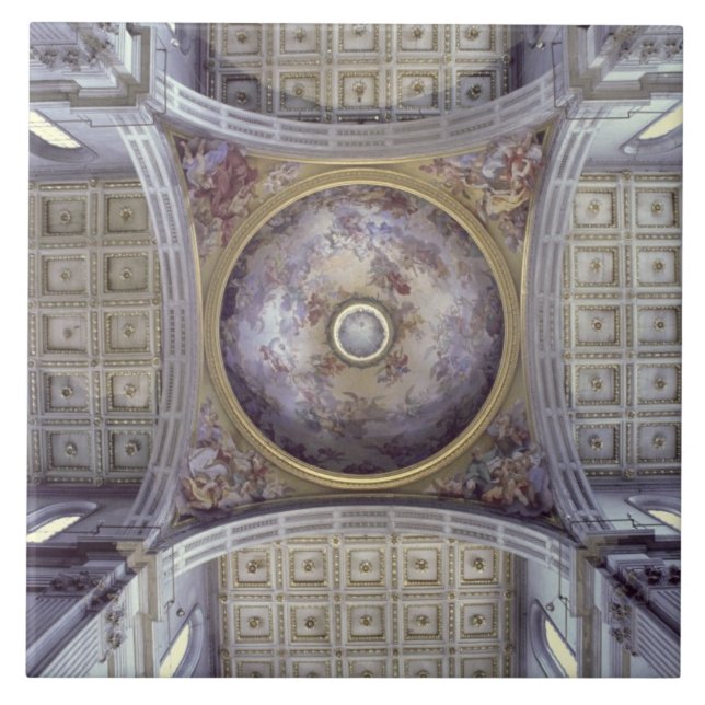 Azulejo De Cerâmica Ideia do interior da cúpula, construído em 1425 - (Frente)