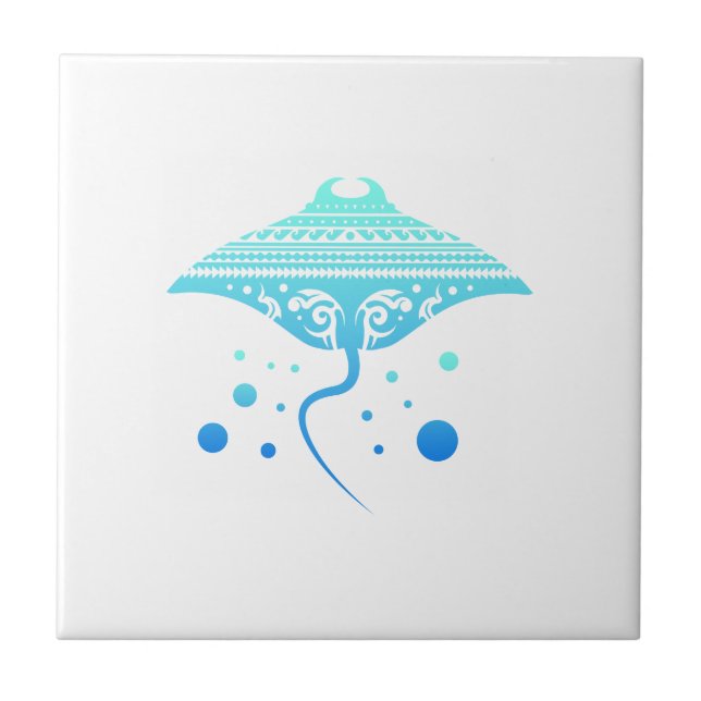 Azulejo De Cerâmica Ideia tribal do presente do tatuagem da (Frente)