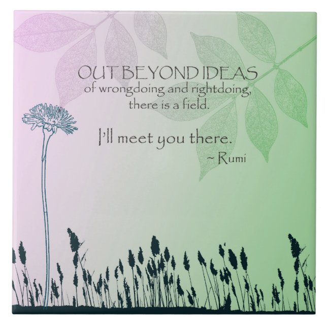 Azulejo De Cerâmica Ideias do zen (Frente)