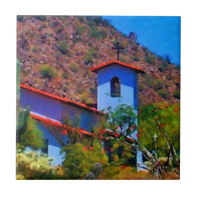 Azulejo De Cerâmica Igreja do Deserto (Frente)