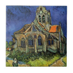 Azulejo De Cerâmica Igreja em Auvers-sur-Oise por Vincent van Gogh<br><div class="desc">A Igreja em Auvers por Vincent van Gogh é uma pintura arquitetônica de apos impressionismo de arte vintage. Uma vista exterior de uma igreja com janelas de vidro manchadas e uma figura caminhando em direção à Capela ao longo de um caminho de pedra. Sobre o artista: Vincent Willem van Gogh...</div>