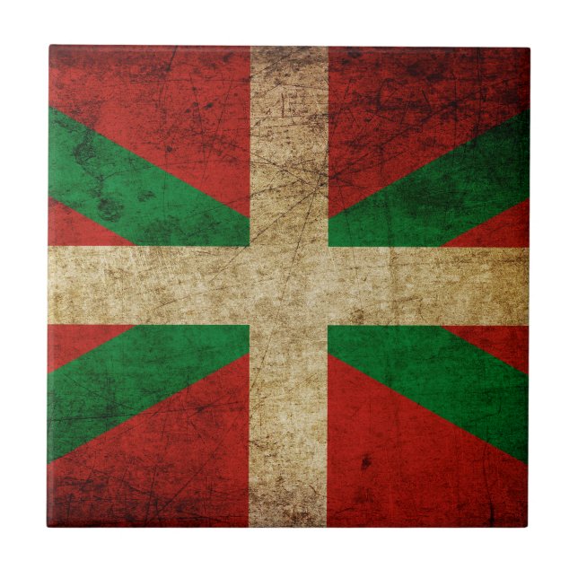 Azulejo De Cerâmica Ikurriña antigua (Frente)