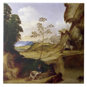 Azulejo De Cerâmica IL Tramonto (o por do sol) (óleo em canvas)