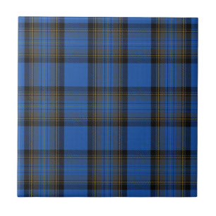 Azulejo De Cerâmica Ilha de Skye Clan caçando Xadrez de Tartan
