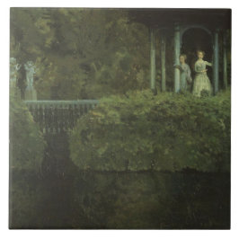 Azulejo De Cerâmica Ilha do Amor (por Konstantin Somov)