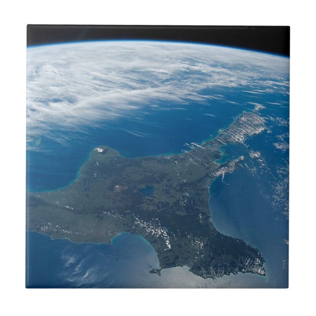 Azulejo De Cerâmica Ilha do Norte da Nova Zelândia. (Frente)