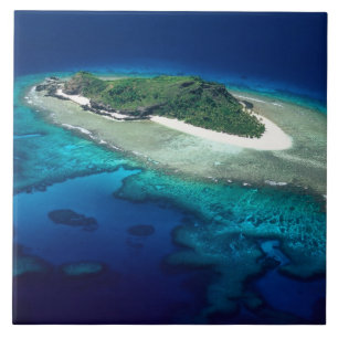 Azulejo De Cerâmica Ilha Eori, Ilhas Mamanuca, Fiji - aérea