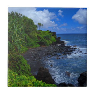 Azulejo De Cerâmica Ilha Tropical Maui Havaiana Beach