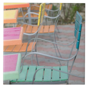 Azulejo De Cerâmica Ilhas ABC, ARUBA, Palm Beach: Café Colorido