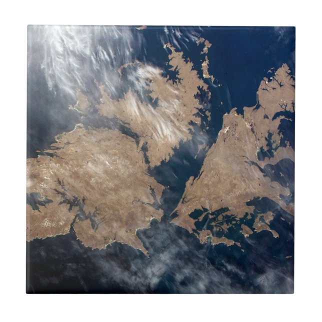 Azulejo De Cerâmica Ilhas Falkland (Ilhas Malvinas). (Frente)