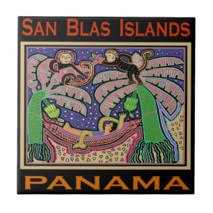 Azulejo De Cerâmica Ilhas San Blas Panamá Mola