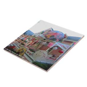 Azulejo De Cerâmica Iluminação Grandiosa em Rosa - Martha's Vineyard