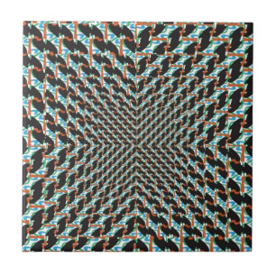 Azulejo De Cerâmica Ilusão Funky