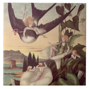 Azulejo De Cerâmica Ilustração a "Thumbkinetta", pelo cristão de Ha