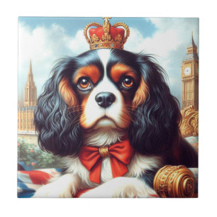 Azulejo De Cerâmica Ilustração Cavalier King Charles Spaniel