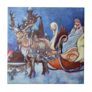 Azulejo De Cerâmica Ilustração da Princesa Russa Charles Robinson