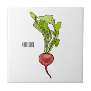 Azulejo De Cerâmica Ilustração de desenho animado