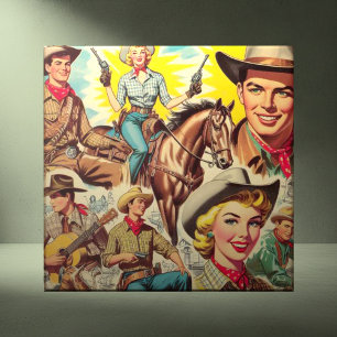 Azulejo De Cerâmica Ilustração Invisível do País Vintage