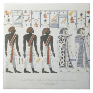 Azulejo De Cerâmica Ilustrações dos hieroglyphics dos túmulos de t