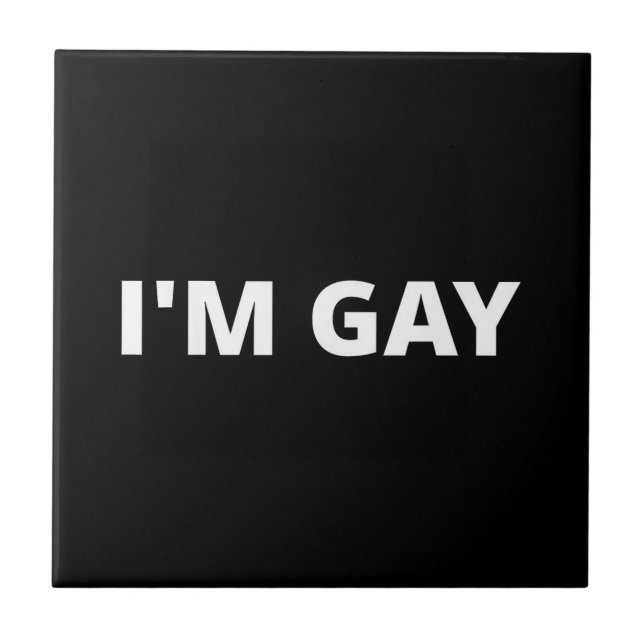 Azulejo De Cerâmica I'm Gay (Frente)