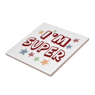 Azulejo De Cerâmica Im Super com estrelas