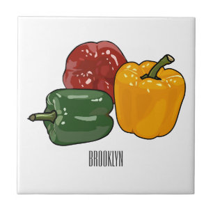 Azulejo De Cerâmica Imagem de desenho em Capsicum