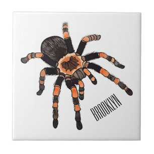 Azulejo De Cerâmica Imagem do desenho de Tarantula