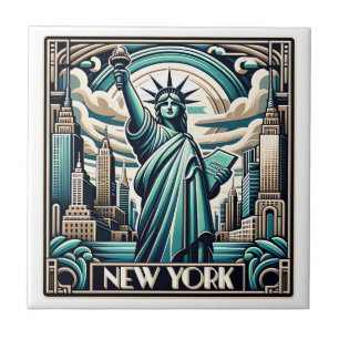 Azulejo De Cerâmica Imagem do estilo Art Deco New York