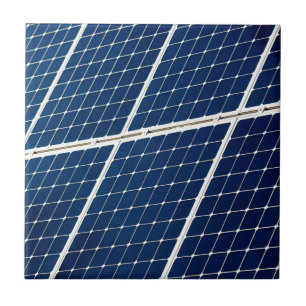 Azulejo De Cerâmica Imagem engraçada de um painel de energia solar