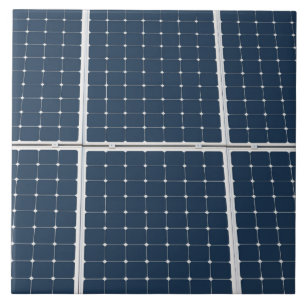 Azulejo De Cerâmica Imagem engraçada de um painel de energia solar